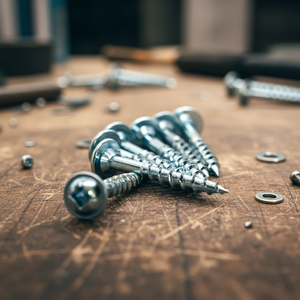 Tornillo Autorroscante para Madera de Acero al Carbono Métrico de Alta Resistencia CLASE 4, Cabeza Plana Phillips/Pozi, Rosca Gruesa, Niquelado y Galvanizado con Zinc - Product Image 1