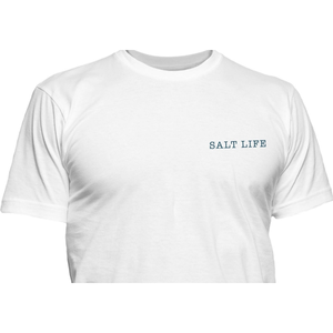 T-shirt a maniche corte da uomo Salt Life Stay Anchored, 100% cotone jersey pesante, colore bianco compresso, taglia Small - Product Image 2