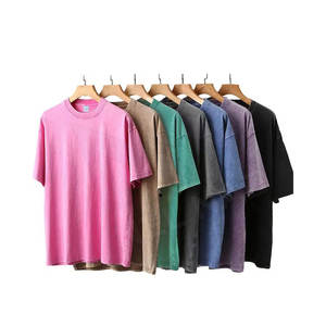 เสื้อยืดทรงหลวมแบบดรอปโชว์เดอร์ ลายมัดย้อมสีดำ สำหรับผู้ชายไซส์พลัส สไตล์วินเทจ ผ้าฝ้ายผสมใยไผ่เนื้อหนา เป็นมิตรต่อสิ่งแวดล้อม แห้งเร็ว - Product Image 2