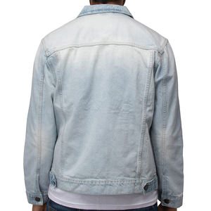 Chaqueta vaquera de invierno transpirable para hombre con logotipo personalizado estampado posición frontal buena calidad y precio razonable - Product Image 6