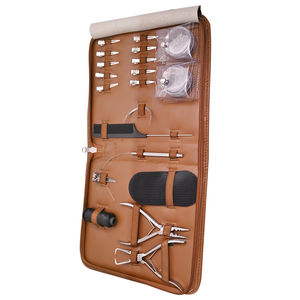 Pince à extensions de cheveux professionnelle en acier inoxydable, ensemble de 4 pièces avec pince à embout, kit de pinces, pochette pour usage commercial - Product Image 6