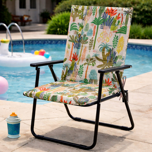 Coussins de chaise de jardin style loft 95x50x4cm, hydrofuges, légers, avec rembourrage en mousse et sangles de fixation pour usage extérieur - Product Image 4