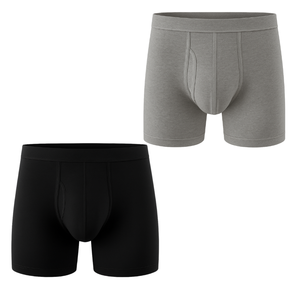 Direct Factory Sale Men's Mid-Rise <b>Boxer</b> Underwear 95% Bamboo 5% Spandex Breathable Custom Packaging Manufactured Professional S - Product Image 1