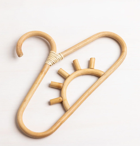 Nouveaux Styles rotin cintre rotin robe cintres avec soleil Style Vintage rotin cintres fabriqués au Vietnam - Product Image 4