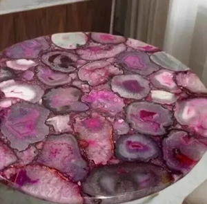 Sceau en agate poli artisanal, décoration de luxe pour la maison, motif floral religieux, résine, couleur personnalisée, haute qualité artisanale - Product Image 3