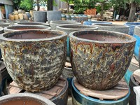 1. Grandes jardinières en céramique de haute qualité, fabrication de poterie vietnamienne