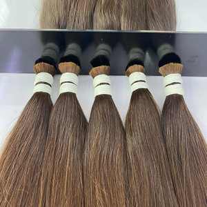 Extensions de cheveux humains vietnamiens en vrac de luxe éclat naturel volume épais brins forts utilisation de Salon professionnel approvisionnement d'exportation - Product Image 4