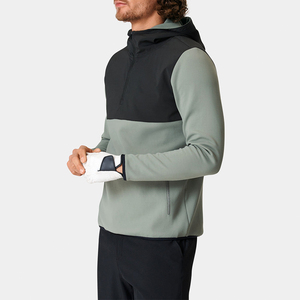 เสื้อฮู้ดกอล์ฟและสเวตเตอร์มีซิปสองกระเป๋าจิงโจ้แบบมีซิปต่อกันโลโก้ออกแบบได้ตามต้องการสำหรับผู้ชาย - Product Image 3