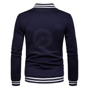 Chaqueta Universitaria para Hombre, Nueva Moda 2025, Económica, con Cuello Alto, Logotipo Frontal, Ecológica, Transpirable, de Alta Calidad y Personalizable - Product Image 3