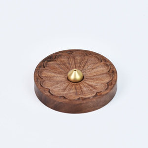 Porte-encens en bois d'acacia pour la maison, porte-encens durable, design créatif, décoration de la maison et de l'hôtel - Product Image 4
