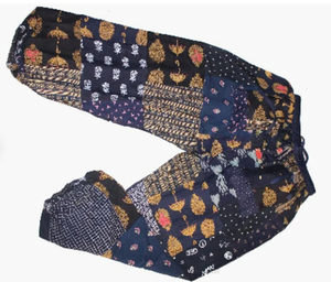 Femmes filles noir rayonne sarouel respirant décontracté été Yoga pantalon taille élastique fermeture poches pour Festival porter - Product Image 2