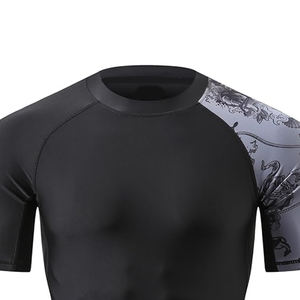 Camiseta de compresión de secado rápido para hombre, capa Base de manga corta para entrenamiento físico, correr, deportes, ajuste ajustado, camiseta de gimnasio atlética transpirable - Product Image 5