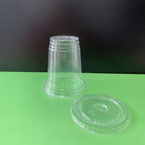 Gobelet en plastique pour boissons froides, style moderne, prix d'usine, gobelet en plastique PET, 10 oz, 16 oz, 22 oz, diamètre 93/98 mm, gobelet à thé à bulles jetable à emporter - Product Image 6