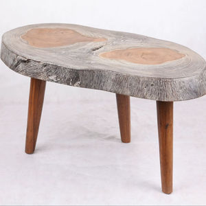 Mesa de Centro de Madera Maciza Hecha a Mano Moderna y Ecológica SOLOBEAT, Muebles Naturales de Lujo - Product Image 1