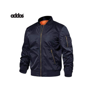 Blouson d'aviateur rembourré chaud d'hiver de qualité supérieure pour hommes, coupe-vent, vêtement d'extérieur à fermeture éclair complète avec col montant, logo OEM ODM personnalisable - Product Image 4