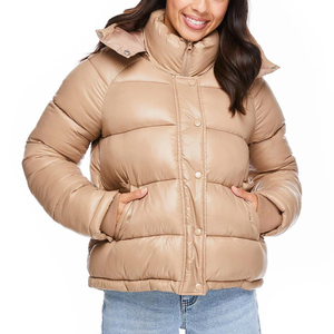 Chaqueta de Burbujas de Color Sólido para Mujer en Venta / Chaqueta de Burbujas Hecha de Material 100% Poliéster con Diseño Personalizado - Product Image 1