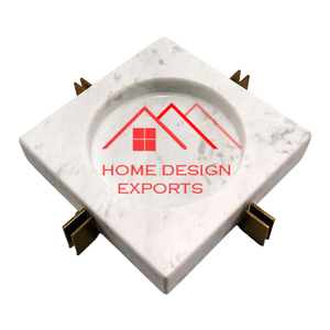 Venta caliente Accesorios para fumar Cenicero de mármol con tapa de acrílico Home Bar Hoteles y restaurantes utilizados a precio mayorista - Product Image 4