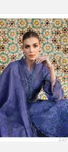 Decent Bollywood Pakistani <b>Ladies</b> O-Neck Party Wear 3-Piece Set Solid Traditional Design Ready-to-Wear Indian Casual Dresses - Product Image 2