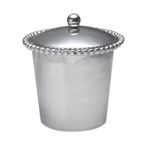 New Galvanized Thickened Ice <b>Bucket</b> bar Supplies Round champagne <b>Bucket</b> for Beer Wine Home Hotel Bars Usage with Wooden Lid - Product Image 6