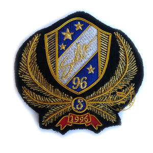 High Quality Hand-Embroidered <b>Badges</b> Custom Designed with Beads OEM Sew-On Embroidery <b>Badges</b> for Decorations - Product Image 2