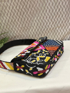 Sac à bandoulière multicolore en perles, entièrement fait à la main en Inde, pour femmes, accessoire de mode de luxe pour soirée, mariage, fête, export, vente en gros - Product Image 5