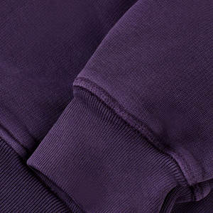 Pull-over en coton tricoté bleu uni à capuche pour homme, qualité supérieure, délavé à l'acide, 300 g/m², coupe classique, écologique, respirant, personnalisable sur le devant - Product Image 5