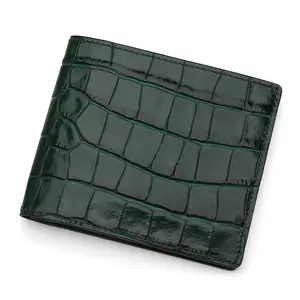 OEM Wholesale genuine Leather Luxury Men Wallet Designer Brand Name Card Holder leather id credit card wallet holder