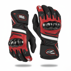 Gants de moto en cuir de luxe Malik Raza, faible MOQ, essai, marque personnalisée, étiquette privée OEM - Product Image 6