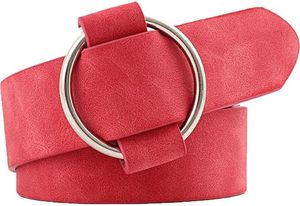 เข็มขัดหนังแท้สำหรับผู้หญิงพร้อมหัวเข็มขัดหมุดเหล็กสำหรับชุดเดรสและกางเกงยีนส์ผ้านิ่มเอวดีไซน์เนอร์ราคาถูก - Product Image 2