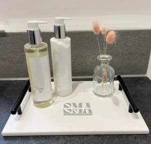 Modern Large Rectangular Marble Serving Platter for <b>Buffet</b> Dining Wedding Catering Party Events - Product Image 2