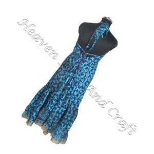 Ibiza Boho 2025 Collection de vêtements pour femmes indien Sari soie Vintage robe dames élégante robe de dîner sans manches robes de soirée - Product Image 6
