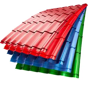 Baja galvume dilapisi warna, lembaran atap bergelombang lembaran atap metal CoilC PPGI