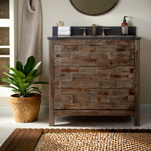 <b>Rustic</b> Single Bathroom Vanity 36 Inch US Vanity <b>Cabinets</b> with Sink Country Style Bathroom <b>Cabinet</b> - Product Image 1