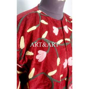 Chaqueta Acolchada de Algodón 100% Bordada para Mujer, Estilo Bohemio Retro, Transpirable y Ecológica, Suministro al por Mayor de Fábrica - Product Image 3