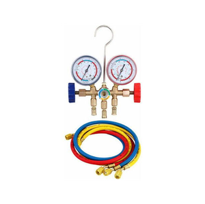 เครื่องวัดแรงดันเครื่องปรับอากาศแบบสี่วาล์วสำหรับการควบคุมสุญญากาศและสารทำความเย็นแบบแยกอิสระระหว่างการไล่ไอระเหยและเติมน้ำยาในระบบ - Product Image 3