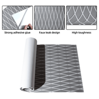Accessoires de pont de bateau de yacht à motif losange résistant aux UV personnalisés, style industriel, tapis de sol en mousse EVA, clic rapide, extérieur