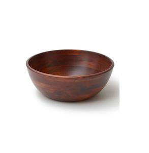 Elegant <b>wooden</b> bowl for salad <b>fruits</b> bread snacks rustic farmhouse kitchen decor natural handmade serving tableware - Product Image 2