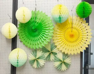 Decoraciones de Papel de Seda en Forma de Esfera de Panal, Colores Personalizados para Bodas, Regreso a Clases, Día de San Valentín, Fiestas de Pascua - Product Image 4