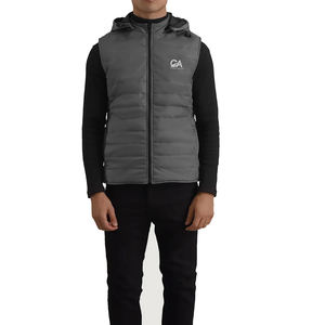 <b>Men's</b> Down Sleeveless Jacket Winter Clothes <b>Men</b> Custom Quality Streetwear <b>White</b> Puffer <b>Vests</b> for Outdoor OEM Serviced - Product Image 3