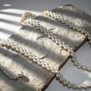 บริดเดลล่า BS34-I เข็มขัดแต่งงานสีไอวอรี่เพิร์ล ปรับขนาดได้ - Product Image 4