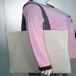 Sac à bandoulière pour femme en coton biologique personnalisé, imprimé animal, avec poignées doubles, fermeture éclair, écologique, réutilisable, à prix avantageux - Product Image 5