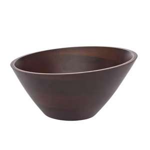 Bol de service rond de qualité supérieure fini bois naturel fait à la main bols en bois personnalisés exportateur en gros pour les occasions de fête - Product Image 5