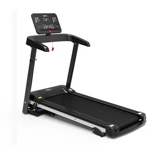 YUNAPO mesin Treadmill elektrik, mesin olahraga Fitness lipat berjalan Jogging lari dapat dilipat rumah Gym