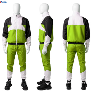 Ensembles de survêtements coupe-vent imprimés pour l'hiver, haute qualité, personnalisés, streetwear unisexe pour hommes, pantalon de survêtement en nylon, ensemble sweat à capuche zippé, grandes tailles - Product Image 1