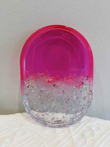 Resin Decorative <b>Tray</b> in Multiple Colors Cosmetic <b>Organizer</b> Home Decor Oval Resin <b>Tray</b> Vanity <b>Tray</b> High Quality - Product Image 3