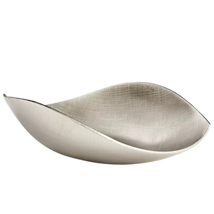 Frutero Moderno Ecológico de Aluminio con Diseño Floral, Tazón para Servir en Restaurantes y Hoteles, Tazones para Ensalada Hechos a Mano y Pulidos - Product Image 4