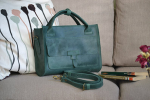 Sac fourre-tout en cuir végan marron de grande capacité avec logo personnalisé pour femmes sac à main souple de tous les jours à bandoulière LWTB-0147 - Product Image 3