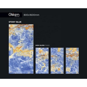 Azulejos de porcelana pulida Aqua High Gloss 800x1600mm para la elegancia de la sala de estar - Product Image 3