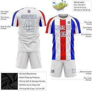 Uniforme de fútbol de poliéster 100% de último diseño, uniforme profesional para niños de nuevo estilo, Color sólido de calidad Premium a la venta - Product Image 3