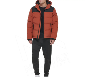 Chaqueta Acolchada Ligera e Impermeable para Hombre, Estilo Moderno, Cuello Alto, Embalaje Personalizado, para Invierno - Product Image 1